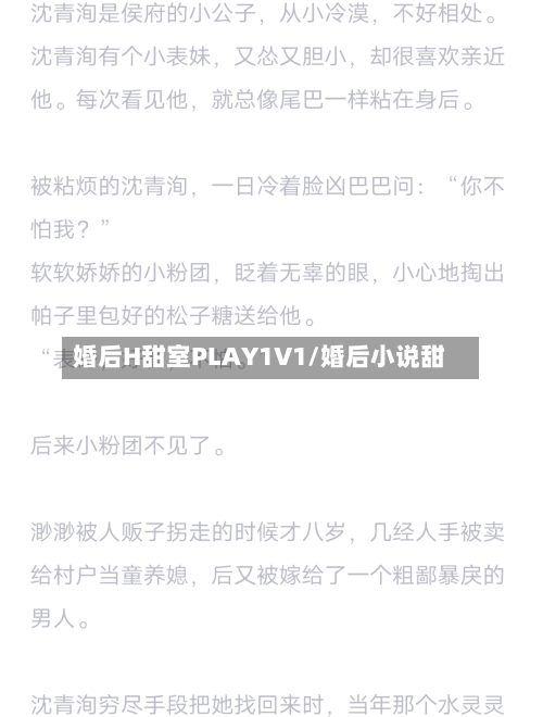 婚后H甜室PLAY1V1/婚后小说甜