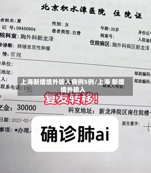 上海新增境外输入病例5例/上海 新增 境外输入