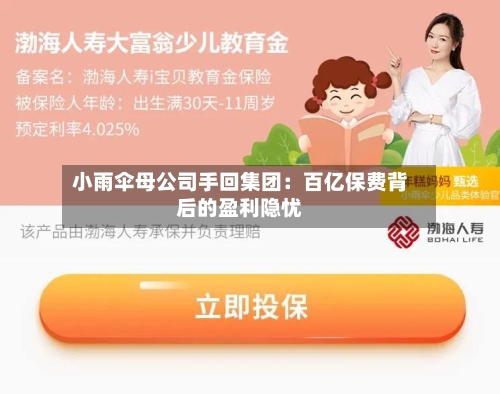小雨伞母公司手回集团：百亿保费背后的盈利隐忧-第2张图片