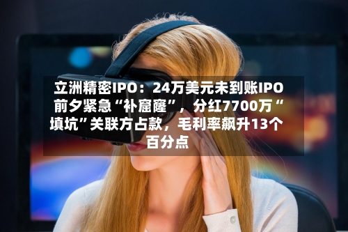 立洲精密IPO：24万美元未到账IPO前夕紧急“补窟窿”	，分红7700万“填坑”关联方占款，毛利率飙升13个百分点-第2张图片