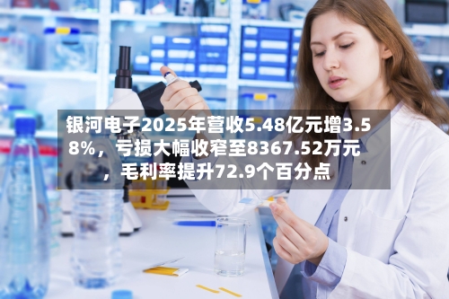 银河电子2025年营收5.48亿元增3.58%，亏损大幅收窄至8367.52万元，毛利率提升72.9个百分点
