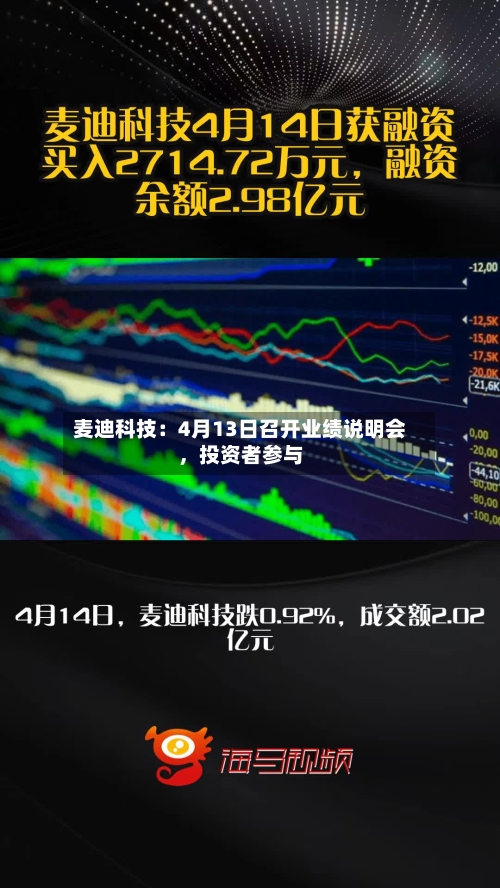 麦迪科技：4月13日召开业绩说明会，投资者参与-第2张图片