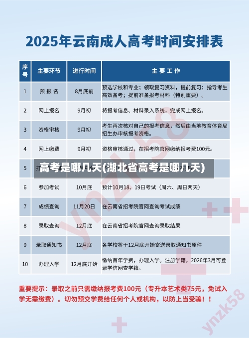 高考是哪几天(湖北省高考是哪几天)-第2张图片