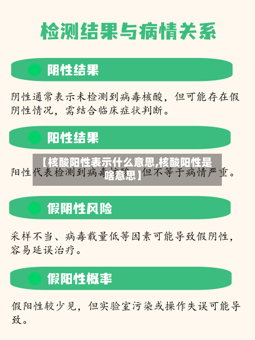 【核酸阳性表示什么意思,核酸阳性是啥意思】-第3张图片