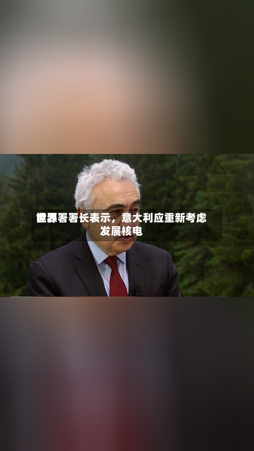 世界能源署署长表示，意大利应重新考虑发展核电-第1张图片