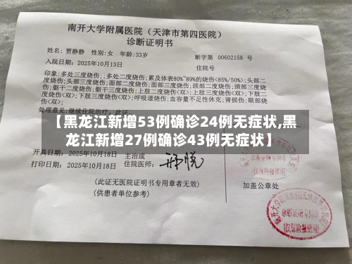 【黑龙江新增53例确诊24例无症状,黑龙江新增27例确诊43例无症状】-第3张图片