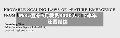 Meta宣布5月裁员8000人	，下半年还要继续-第3张图片