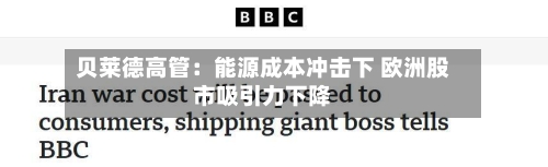 贝莱德高管：能源成本冲击下 欧洲股市吸引力下降-第1张图片