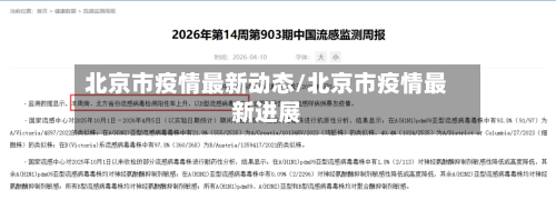 北京市疫情最新动态/北京市疫情最新进展-第1张图片