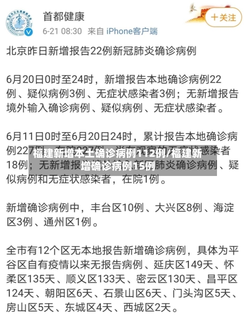 福建新增本土确诊病例112例/福建新增确诊病例15例-第2张图片