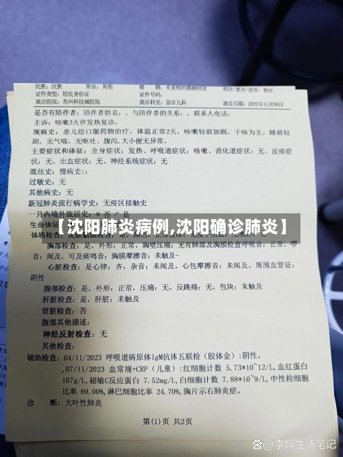 【沈阳肺炎病例,沈阳确诊肺炎】-第2张图片