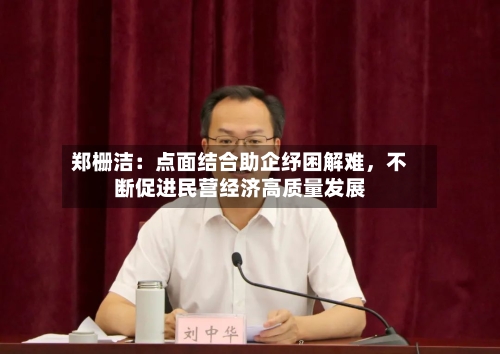 郑栅洁：点面结合助企纾困解难，不断促进民营经济高质量发展-第1张图片