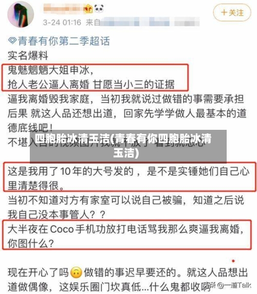 四胞胎冰清玉洁(青春有你四胞胎冰清玉洁)-第2张图片