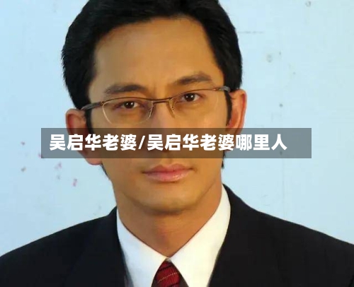 吴启华老婆/吴启华老婆哪里人-第2张图片