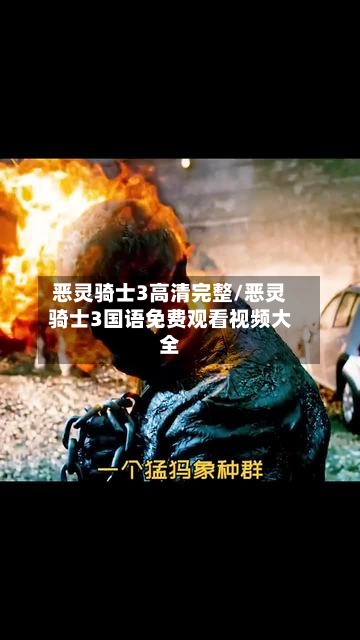 恶灵骑士3高清完整/恶灵骑士3国语免费观看视频大全-第1张图片