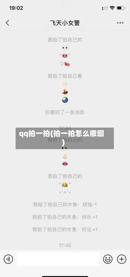 qq拍一拍(拍一拍怎么撤回)-第2张图片